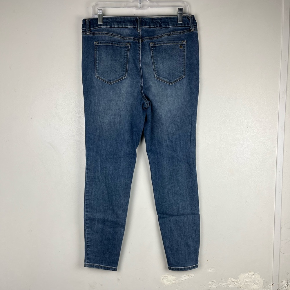 Jessica Simpson High Rise Skinny Jeans Medium Blue 14/32 Denim - Picture 6 of 13